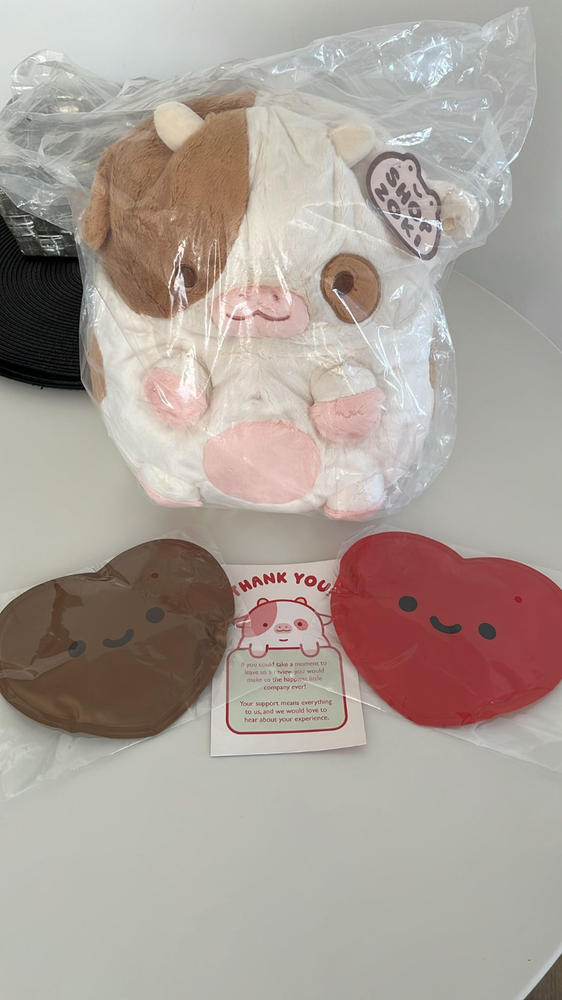 Chocolate Cow Heatable Plush - Customer Photo From Anonymous