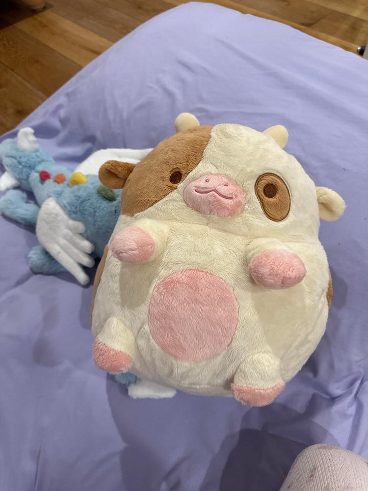 Chocolate Cow Heatable Plush - Customer Photo From Jenny 