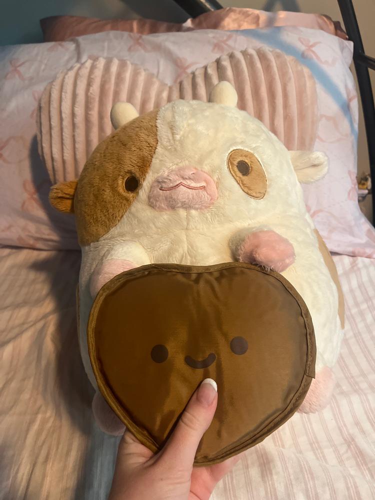 Chocolate Cow Heatable Plush - Customer Photo From Elli Jolley