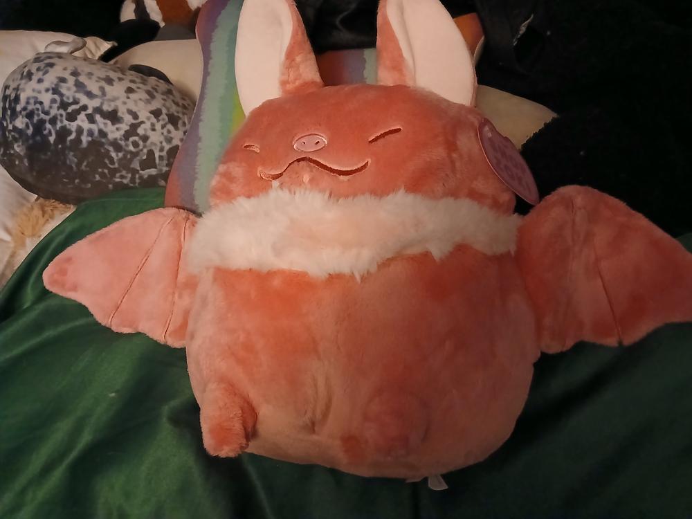 Strawberry Bat Heatable Plush - Customer Photo From Willow