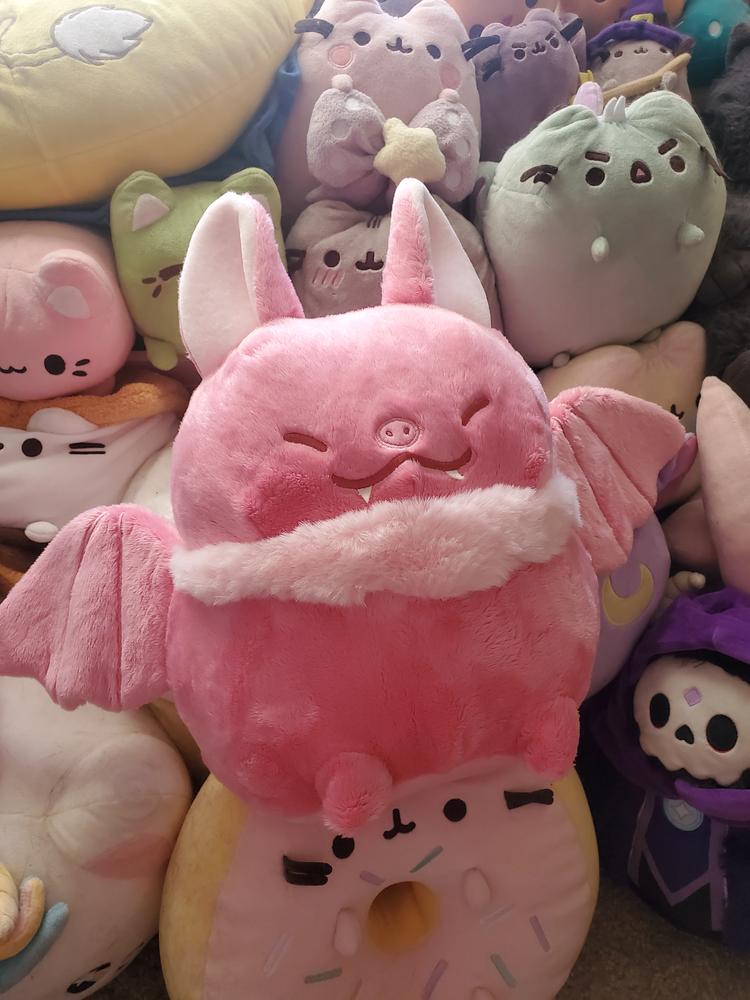 Strawberry Bat Heatable Plush - Customer Photo From Leanna