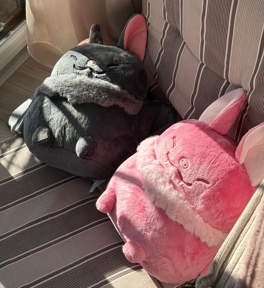 Strawberry Bat Heatable Plush - Customer Photo From aki :3