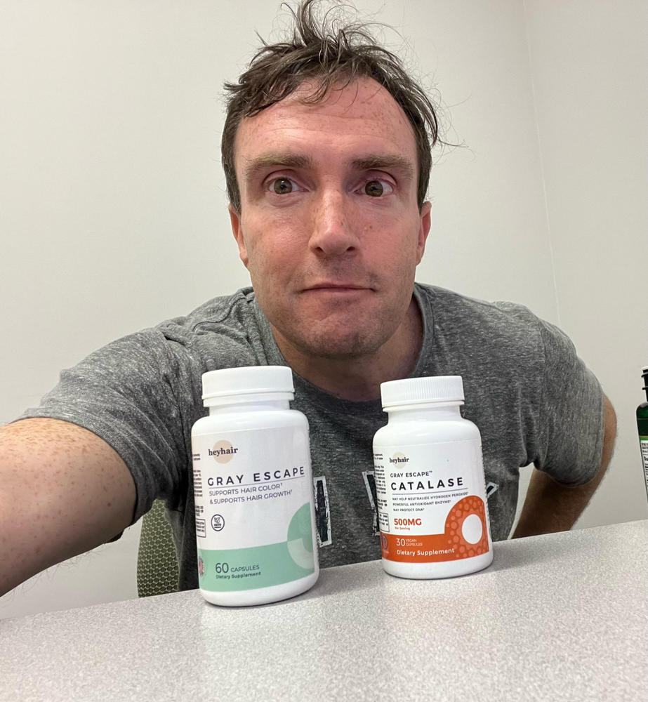Gray Escape™ Advanced Anti-Gray Hair Growth Supplement - Customer Photo From drew jackson