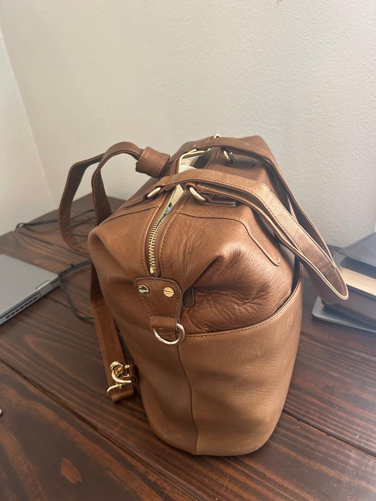 Shaylee - Old English Brandy Leather - Customer Photo From Sloan