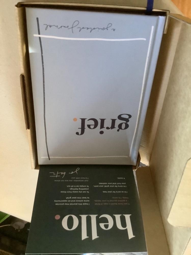 Grief - A Guided Journal By Jo Betz - Customer Photo From Glynnis Morris