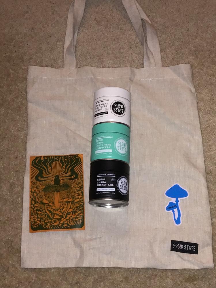 TIN BUNDLE + FREE FLOW STATE TOTE BAG - Customer Photo From Eds D.