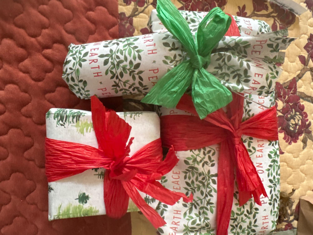 Winter Cardinals Double-sided Eco Wrapping Paper for Holiday - Customer Photo From Carol Geibe