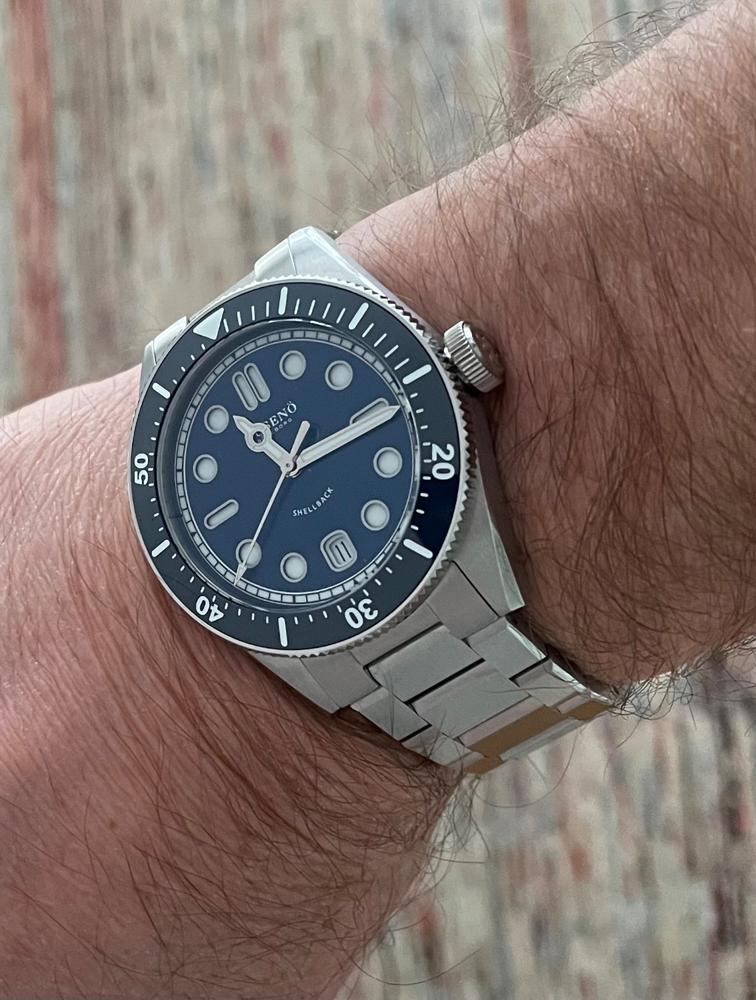 Shellback Blue | Tusenö, Swedish automatic watches online