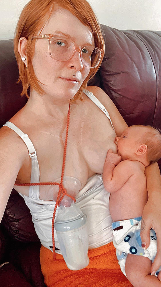Silicone Breast Pump Strap - Customer Photo From Chantelle B.
