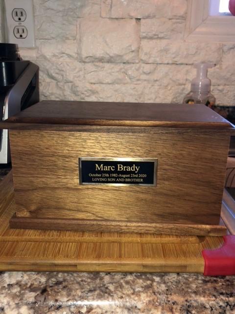 Large Walnut cremation urns by Woodworks of Montana