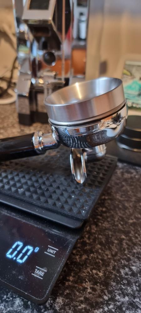 Precision Espresso Coffee Collar Dosing Ring Funnel - Customer Photo From Daniel Y.