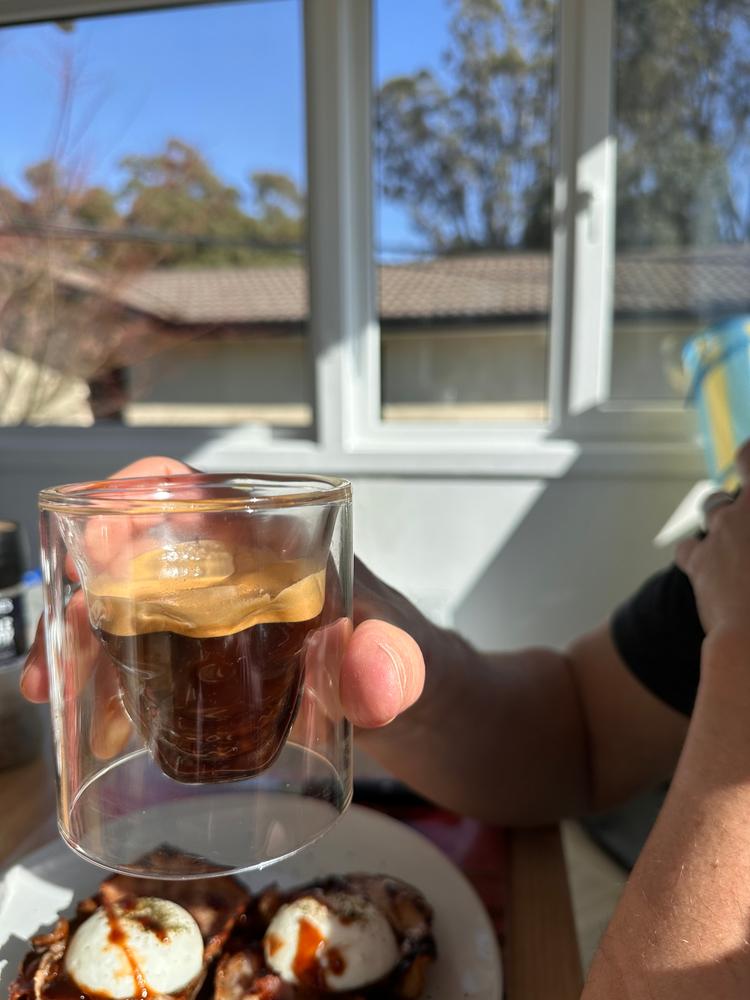 Skull Double Wall Glass Cup - Customer Photo From Kristy