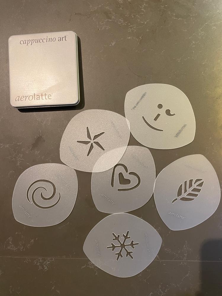 Aerolatte 6-Piece Cappuccino Art Stencil Set - Customer Photo From Warren