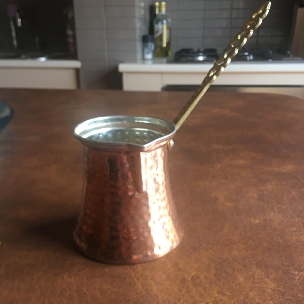 Copper Turkish Cezve Coffee Pot - Customer Photo From Ruth Niemiec