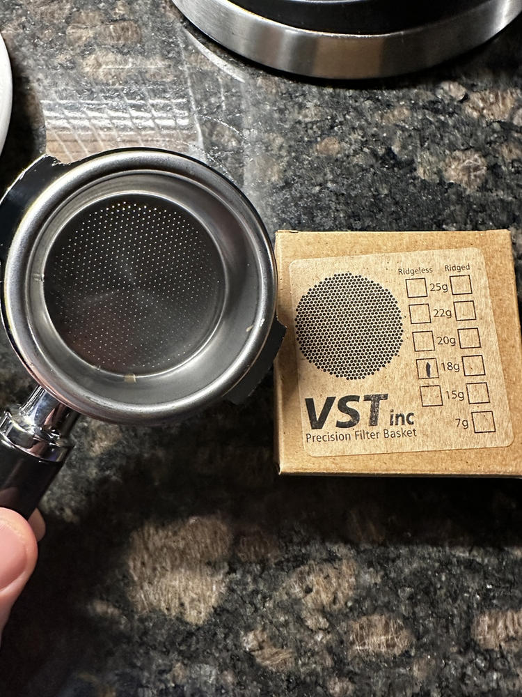 VST Precision Double Ridgeless Filter Basket, 58mm Group - Customer Photo From Leigh S.