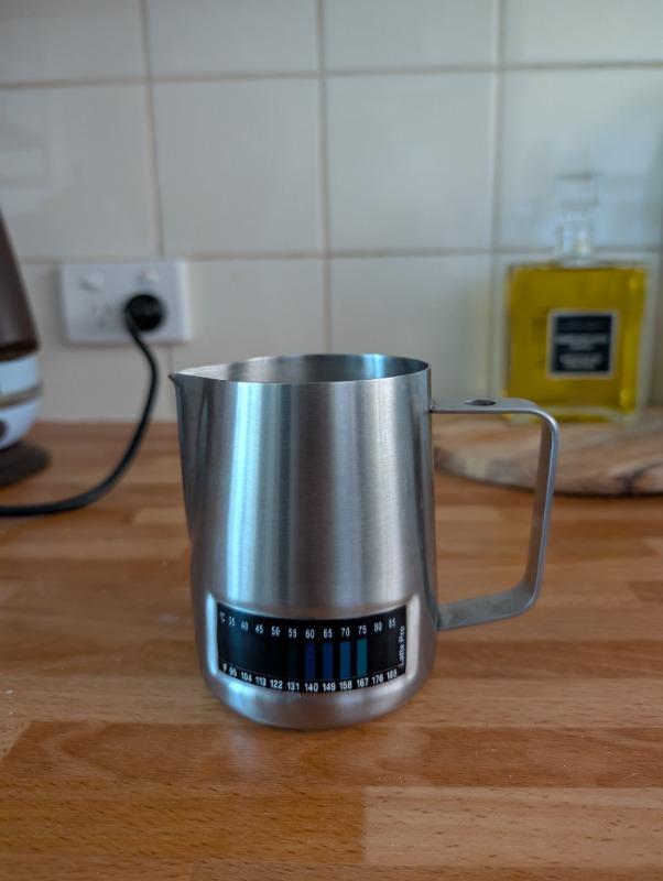Latte Pro Milk Jug - Stainless Steel - Customer Photo From Peter Ward