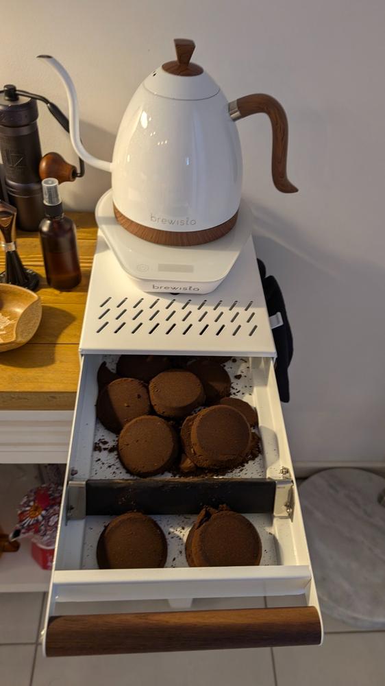 Normcore Espresso Knock Box Drawer - Customer Photo From Hector Garcia 