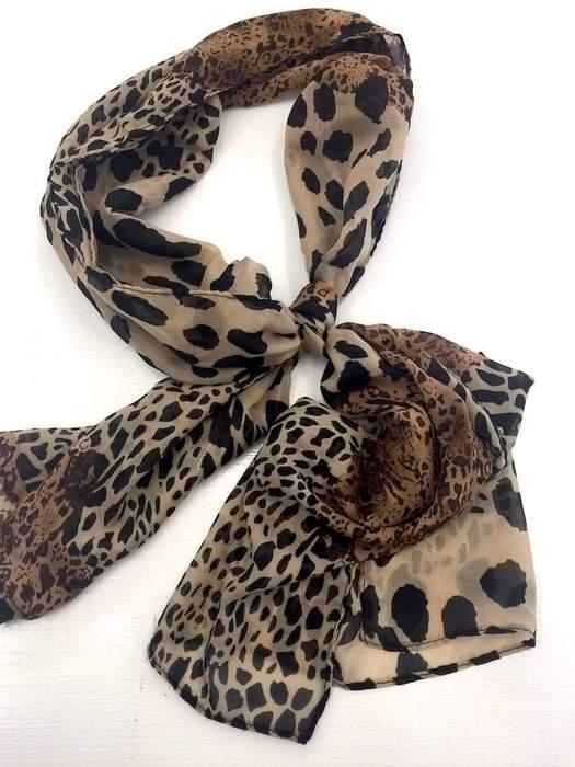 Scarf  Animal Print Leopard Animal Print - Short scarf - Customer Photo From Amanda C.
