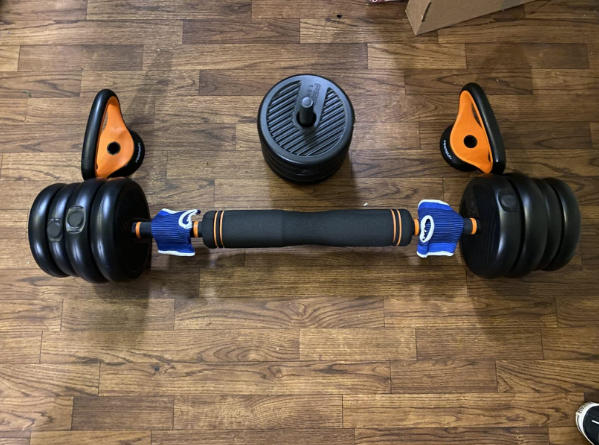 Flybird Adjustable Dumbbell Set - Customer Photo From C. Udengaard