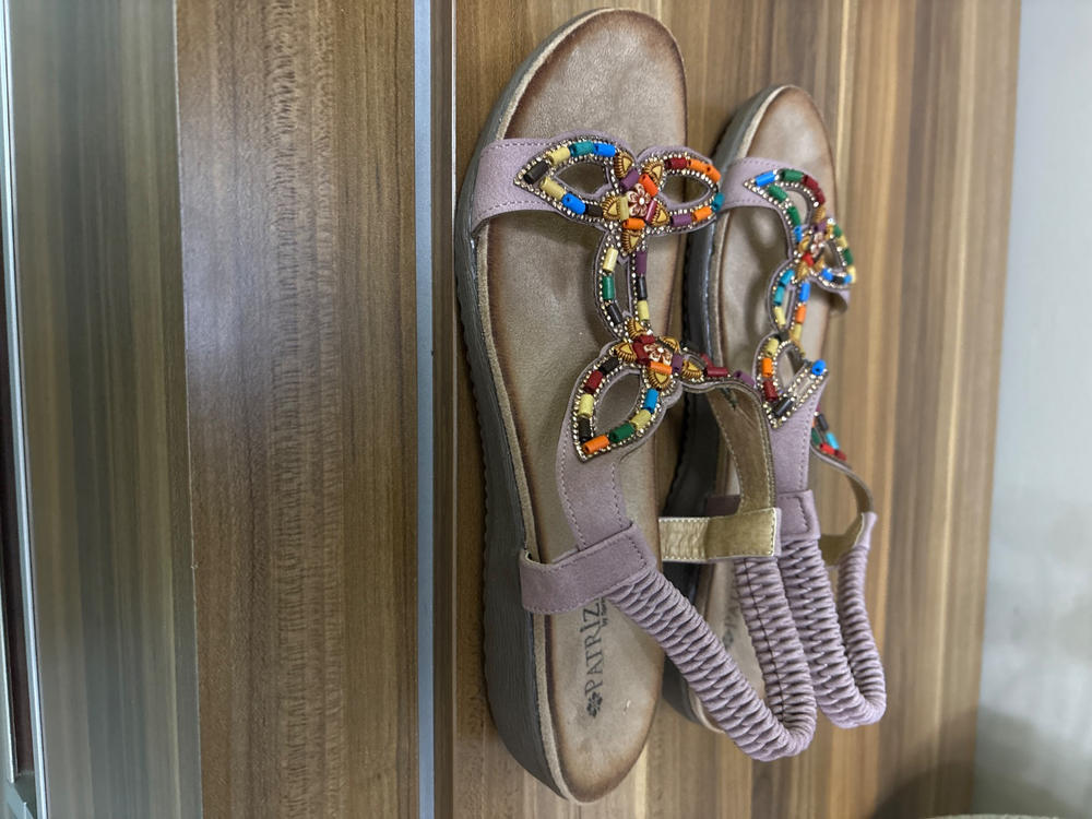 PATRIZIA VOLCANIC T-STRAP SANDALS - Customer Photo From Bea Sauerhoff
