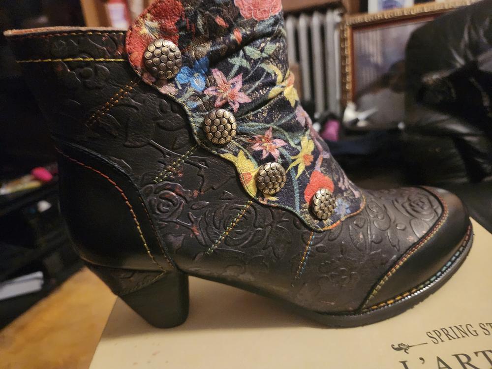L`ARTISTE DUSTYROSE BOOTIES - Customer Photo From L H.