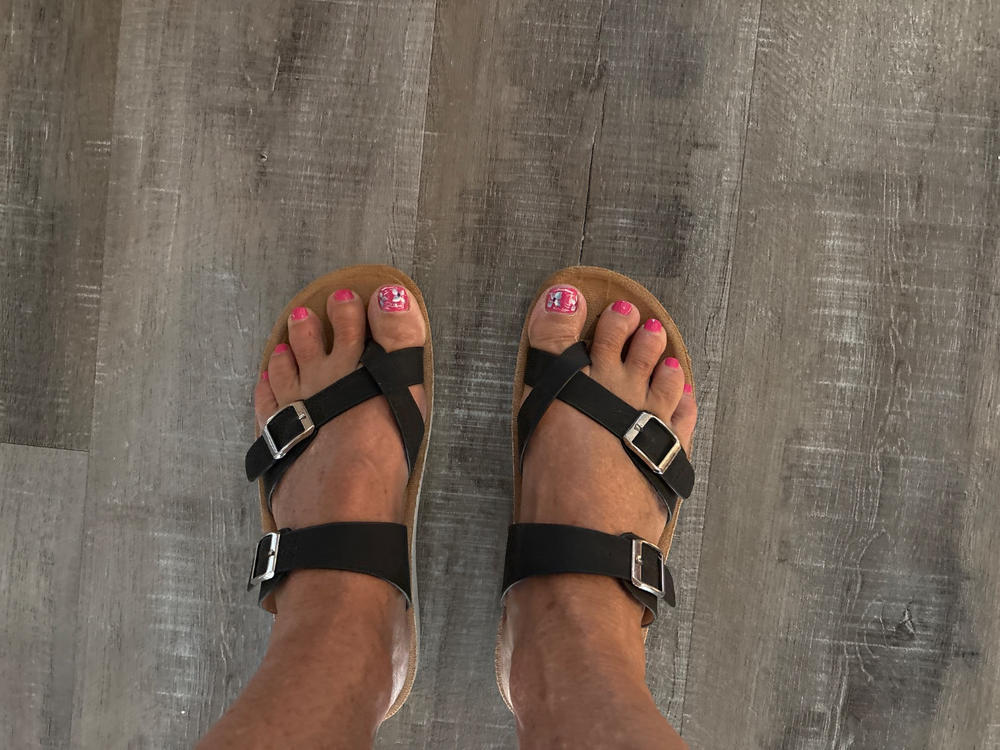 FLEXUS BAYSIDE SLIDE SANDALS - Customer Photo From Sally Griffiths