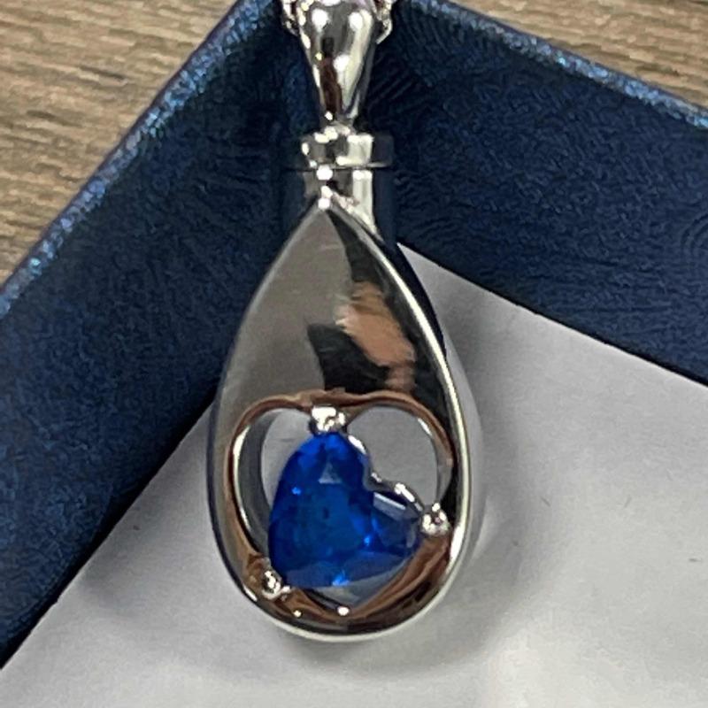 925 Sterling Silver Urn Necklaces for Ashes CZ Teardrop Ashes Eternity Cremation Jewelry Urns Necklace Keepsake Memorial Gifts - Customer Photo From Cookie