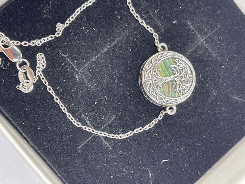 Tree of Life Urn Bracelet for Ashes 925 Sterling Silver Tree of Life Cremation Keepsake Pendant Locket Bracelet for Women Mom - Customer Photo From Charlotte