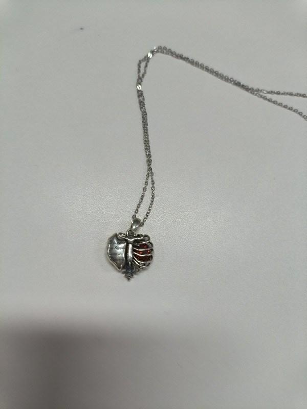 Urn Necklaces for Ashes 925 Sterling Silver Heart Skeleton Birthstone Necklace Cremation Jewelry Memorial Gifts for Women Men Mom - Customer Photo From Shae Britton