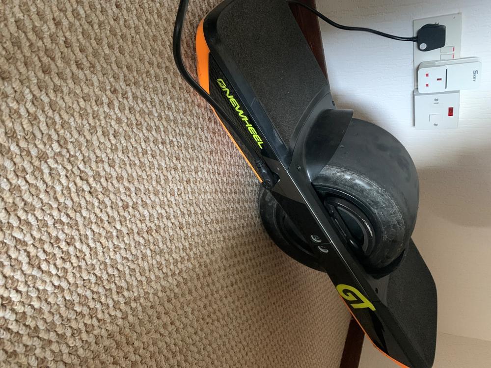 Onewheel GT Rail Guards - Black with Fluorescent Yellow - Customer Photo From Jim Getty