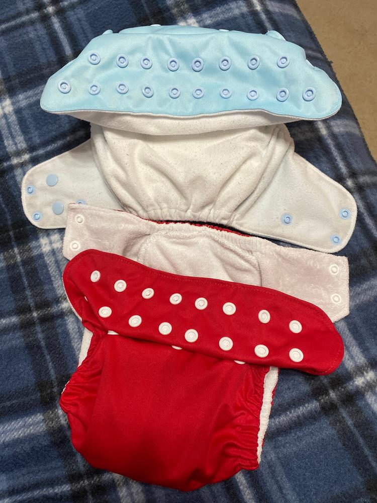 Imagine One Size Snap Bamboo All in One Cloth Diaper - Fire Truck - Customer Photo From Stacey Nyland