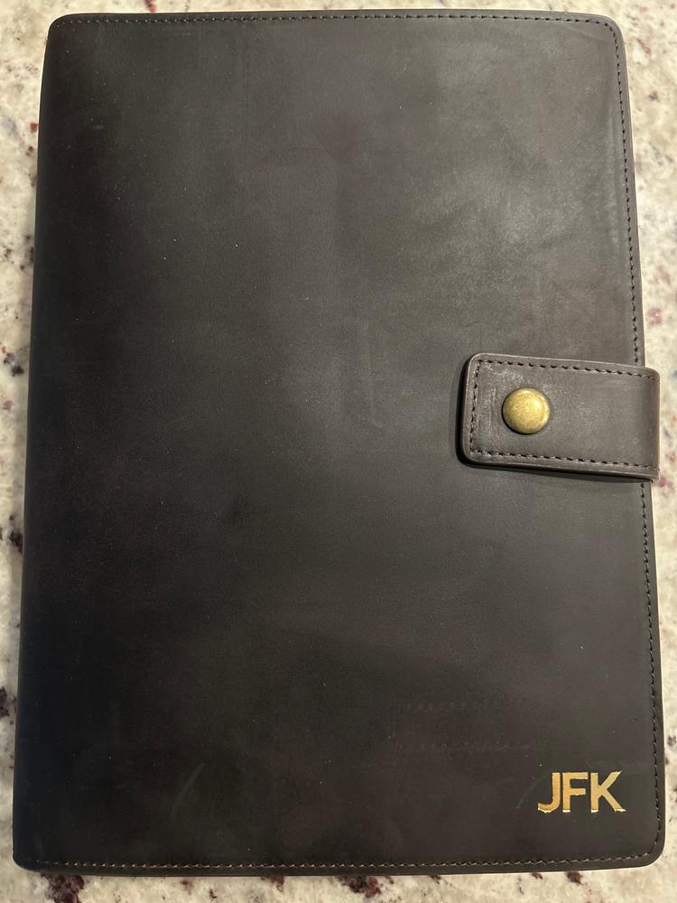 Bucksaw Refillable Leather Journal - Customer Photo From Mandi Klemp