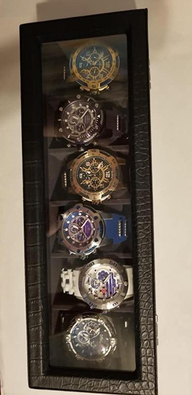 Faux Crocodile Watch Box - 6 Slot - Customer Photo From Todd K