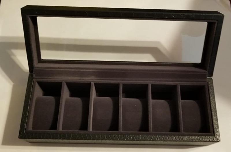 Faux Crocodile Watch Box - 6 Slot - Customer Photo From Todd K