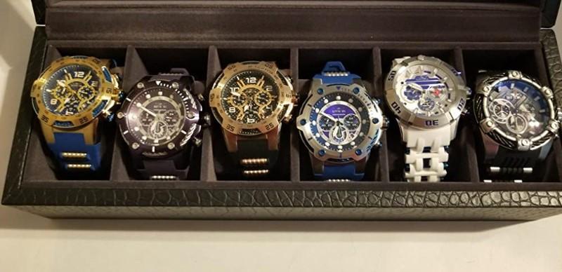 Faux Crocodile Watch Box - 6 Slot - Customer Photo From Todd K