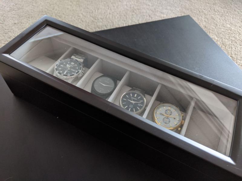 Solid Wood Watch Box - 6 Slot - Customer Photo From David Khouri
