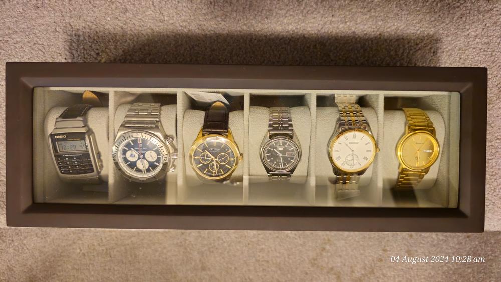 Solid Wood Watch Box - 6 Slot - Customer Photo From Behram