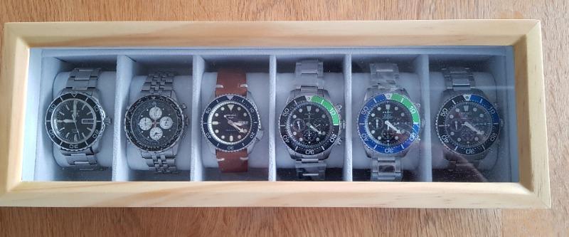 Pine Wood Watch Box - 6 Slot - Customer Photo From Klaus Arbter