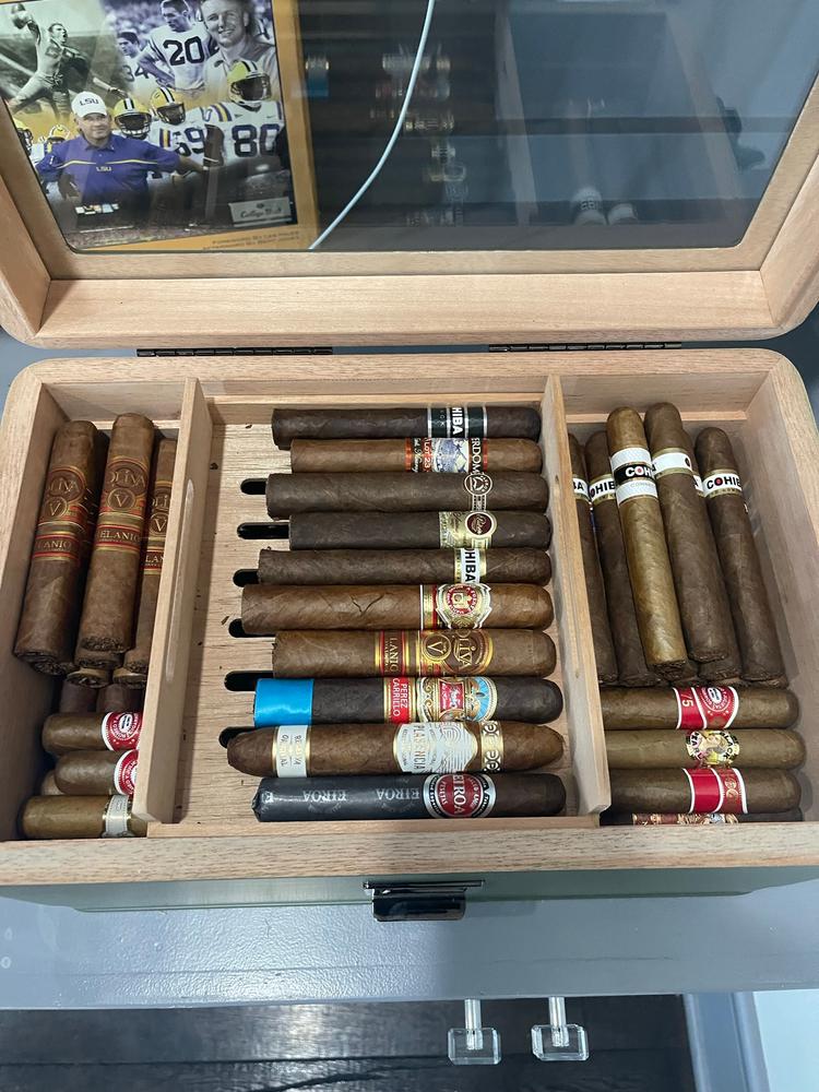 Military Glass Top Humidor - Customer Photo From Eric Edwards