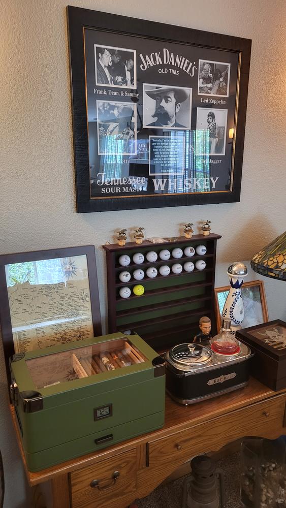 Military Glass Top Humidor - Customer Photo From Gary S.