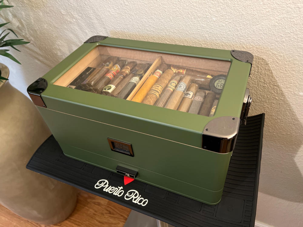 Military Glass Top Humidor - Customer Photo From Ray Byrd