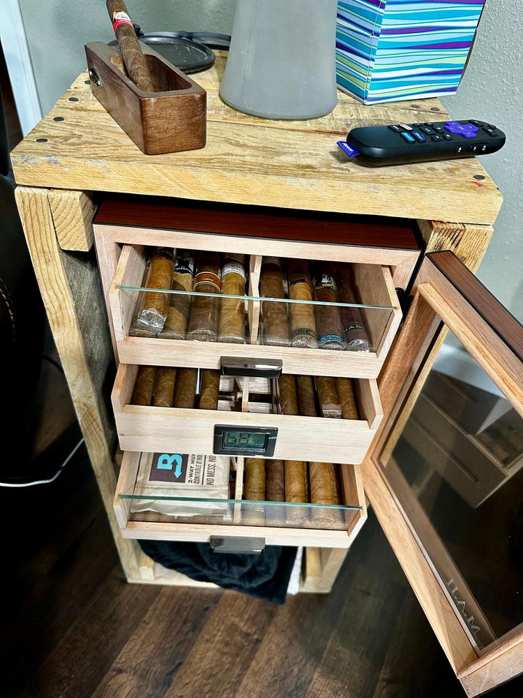 Luca Humidor Cabinet - Customer Photo From Michael Howell