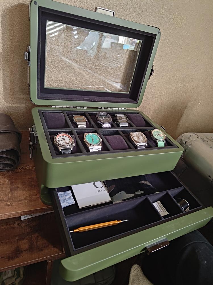 Military Modular Watch Box - 10 Slot - Customer Photo From Dusty