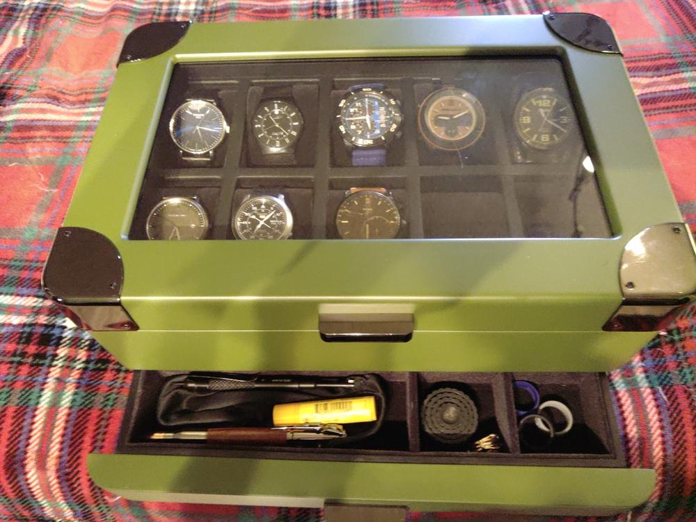 Military Modular Watch Box - 10 Slot - Customer Photo From Tyler Anderson