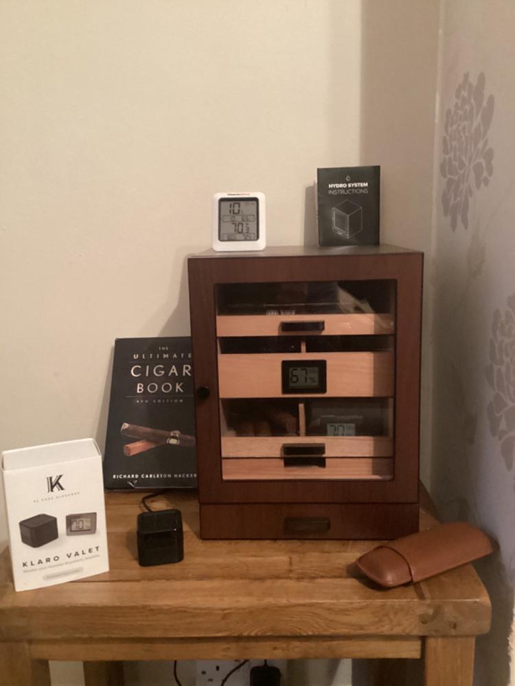 Klaro Valet - Smart Humidor - Customer Photo From Greg Stroud