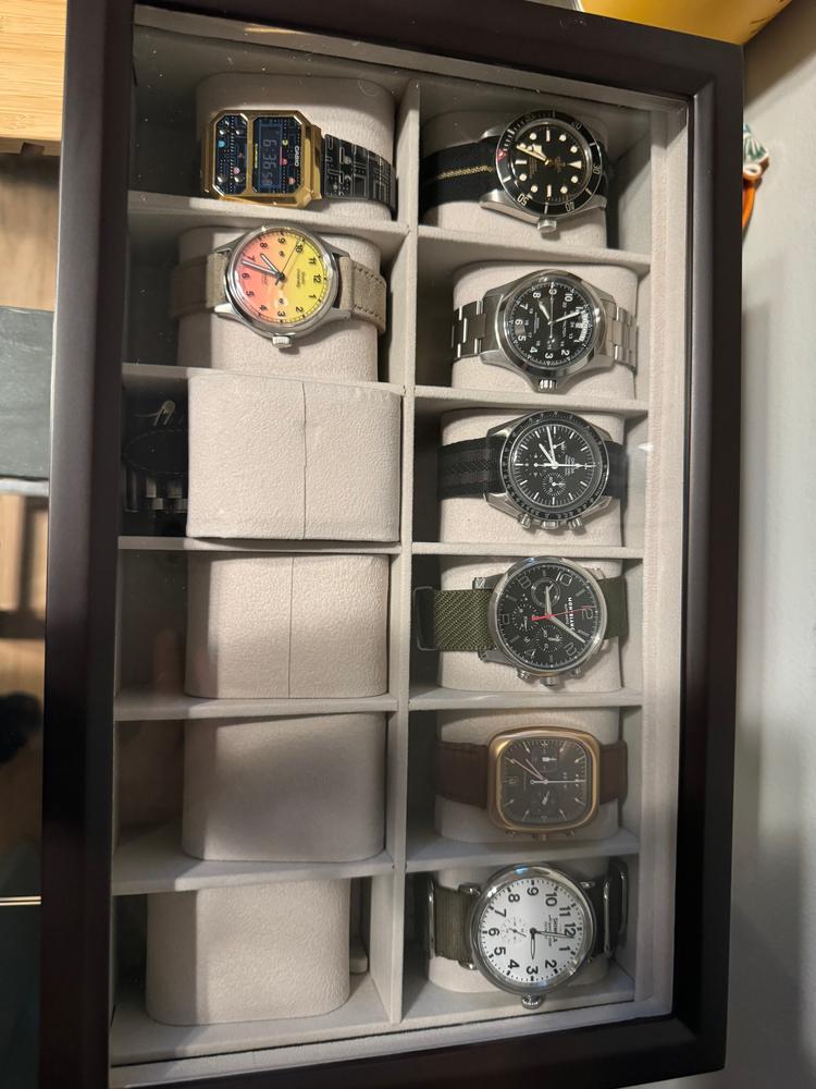 Solid Wood Watch Box - 12 Slot - Customer Photo From Coco