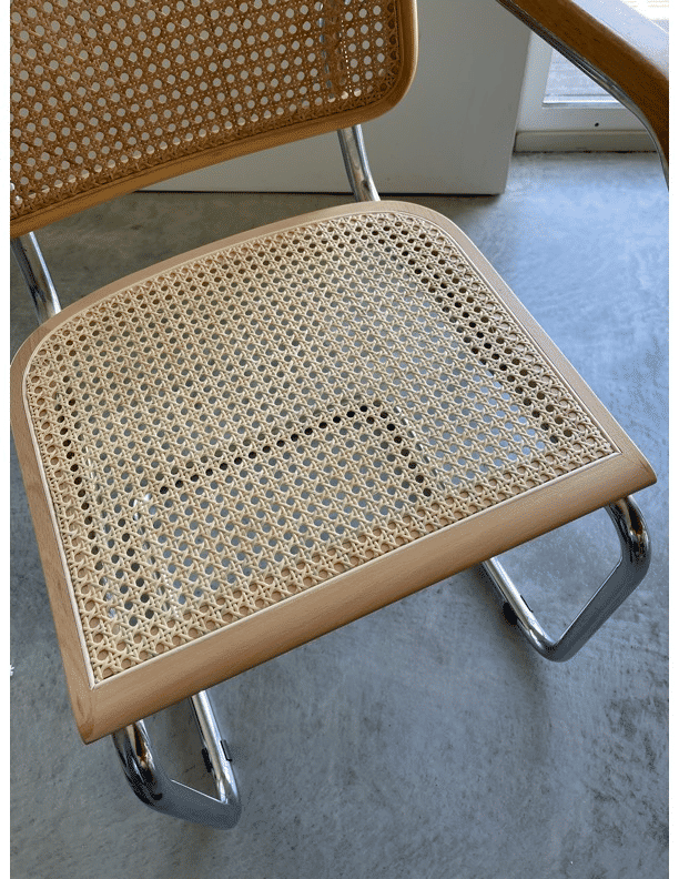 Breuer Chair Company Cesca Chair Replacement Cane Seat in Natural