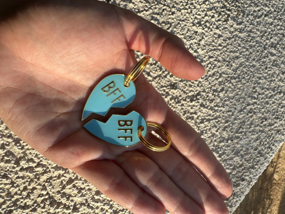BFF Tags Blue (set of 2) - Customer Photo From Alessandra Sobo