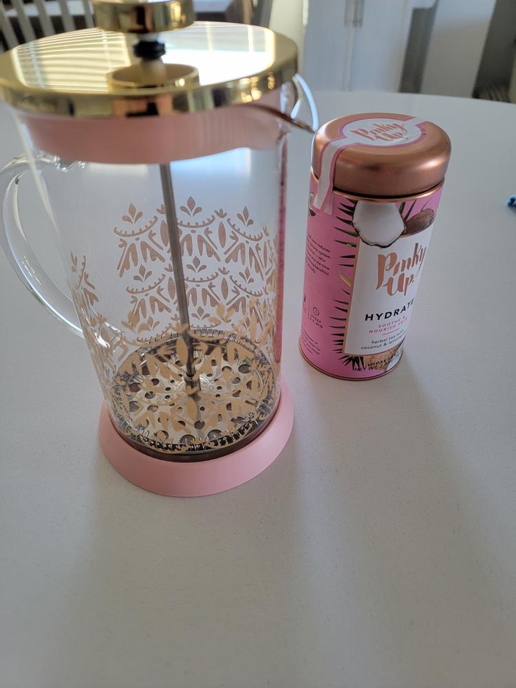 Riley Casablanca Glass Tea Press Pot - Customer Photo From Berenice Miller
