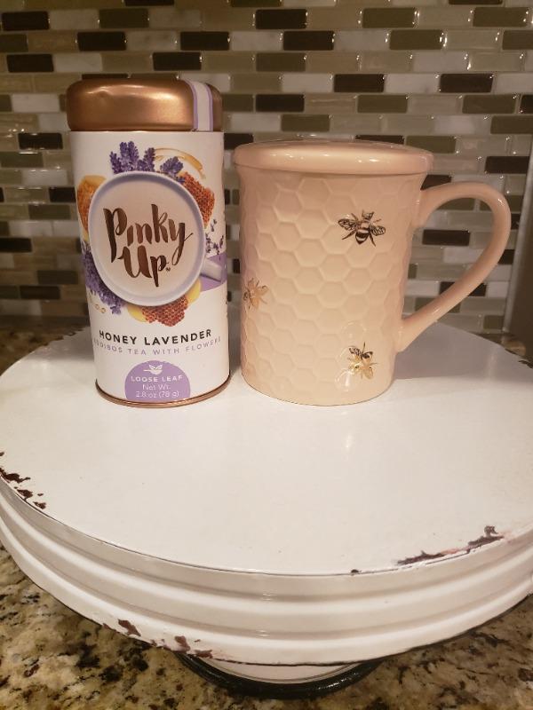 Annette: Honeycomb Ceramic Tea Mug & Infuser - Customer Photo From Jill Shiflett